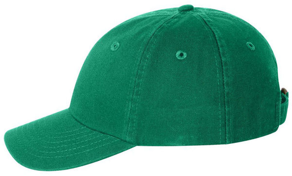 An image of a Custom Valucap Small Fit Bio Washed Dad's Cap in Kelly!