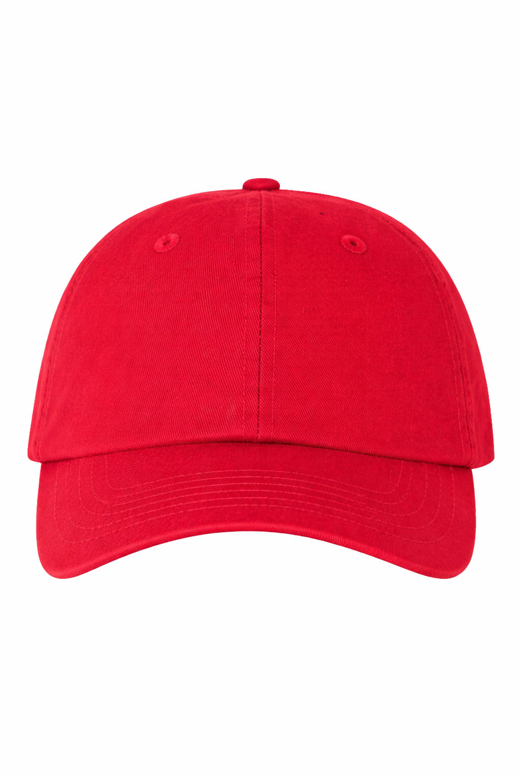 Valucap Small Fit Bio Washed Dad's Cap in Red