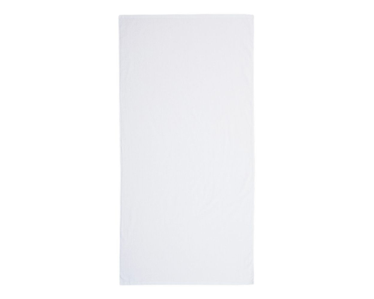 Velour Beach Towel in White