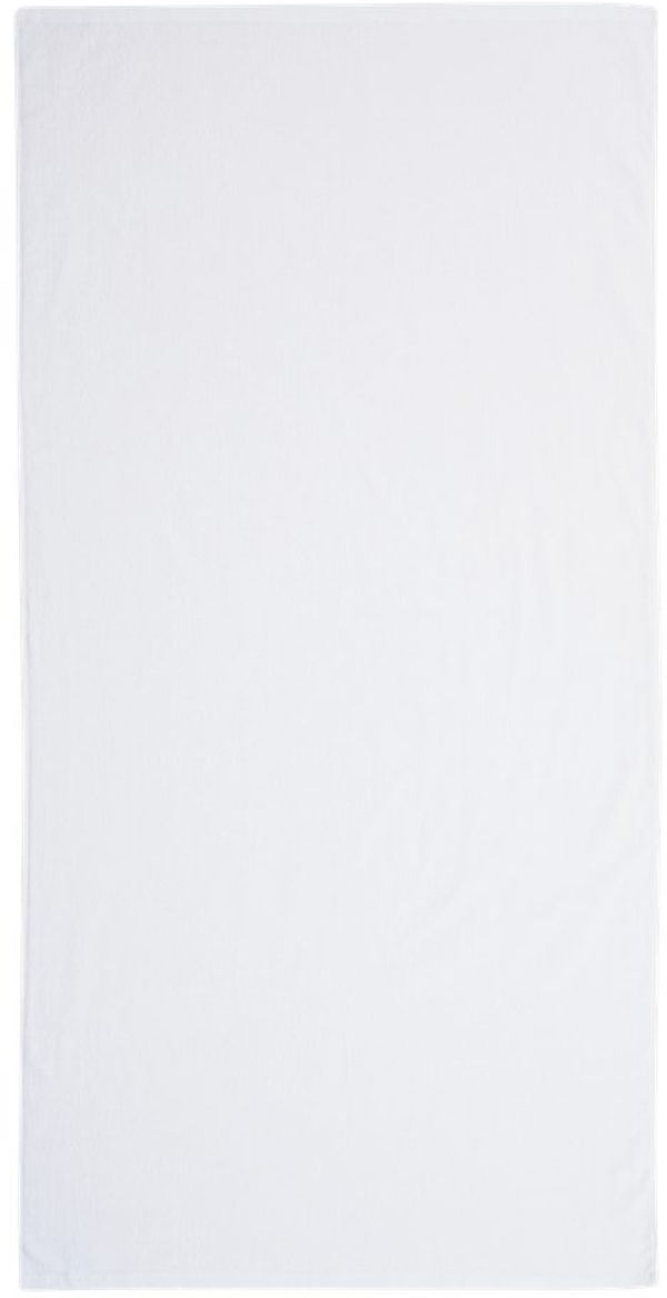 An image of a Custom Velour Beach Towel in White!