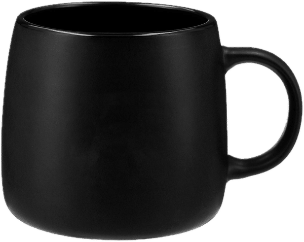 Am image of a Custom Vida Ceramic Mug 15oz in Black!