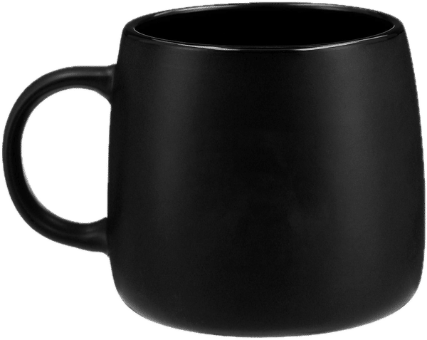 Am image of a Custom Vida Ceramic Mug 15oz in Black!