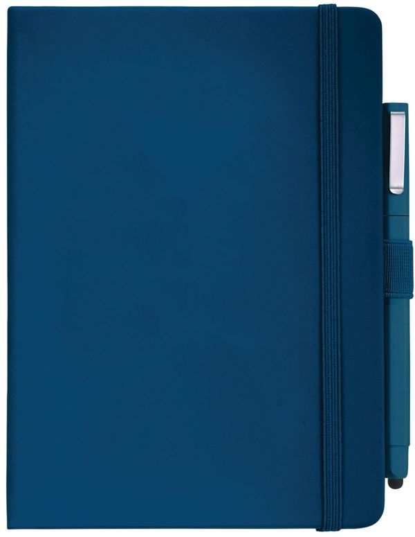 An image of a Custom Vienna Hard Bound JournalBook Bundle Set in Navy!