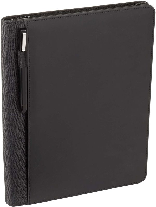 An image of a Custom Vienna Heathered Zippered Padfolio!