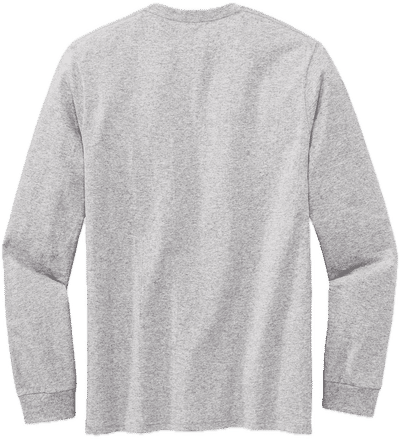 Am image of a Custom Volunteer Knitwear All American Long Sleeve Tee in Athletic Heather!