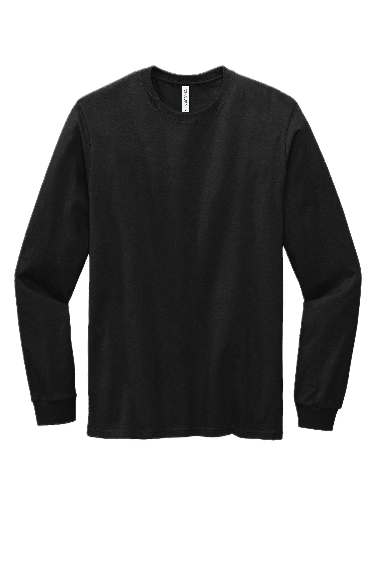 Volunteer Knitwear All American Long Sleeve Tee in Deep Black