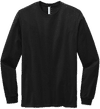 Am image of a Custom Volunteer Knitwear All American Long Sleeve Tee in Deep Black!