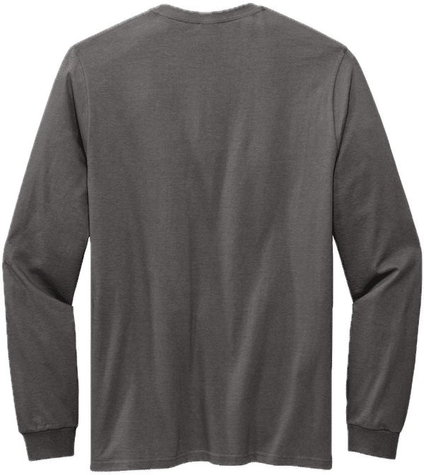 An image of a Custom Volunteer Knitwear All American Long Sleeve Tee in Grey Steel!