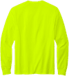 Am image of a Custom Volunteer Knitwear All American Long Sleeve Tee in Safety Green!