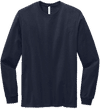 Am image of a Custom Volunteer Knitwear All American Long Sleeve Tee in Strong Navy!