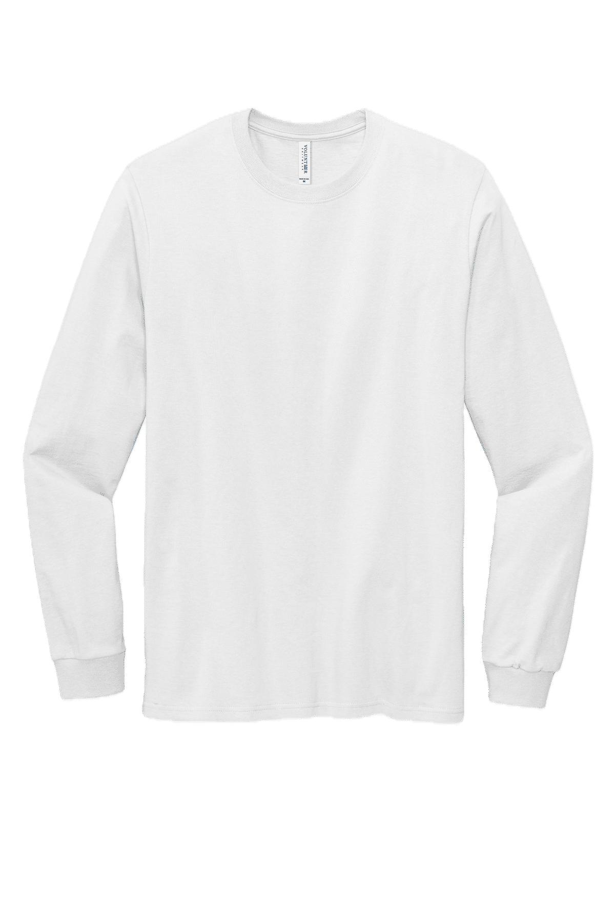 Volunteer Knitwear All American Long Sleeve Tee in White