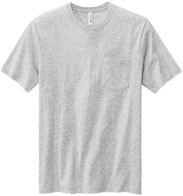 Am image of a Custom Volunteer Knitwear All American Pocket Tee in Athletic Heather!