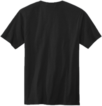 Am image of a Custom Volunteer Knitwear All American Pocket Tee in Deep Black!