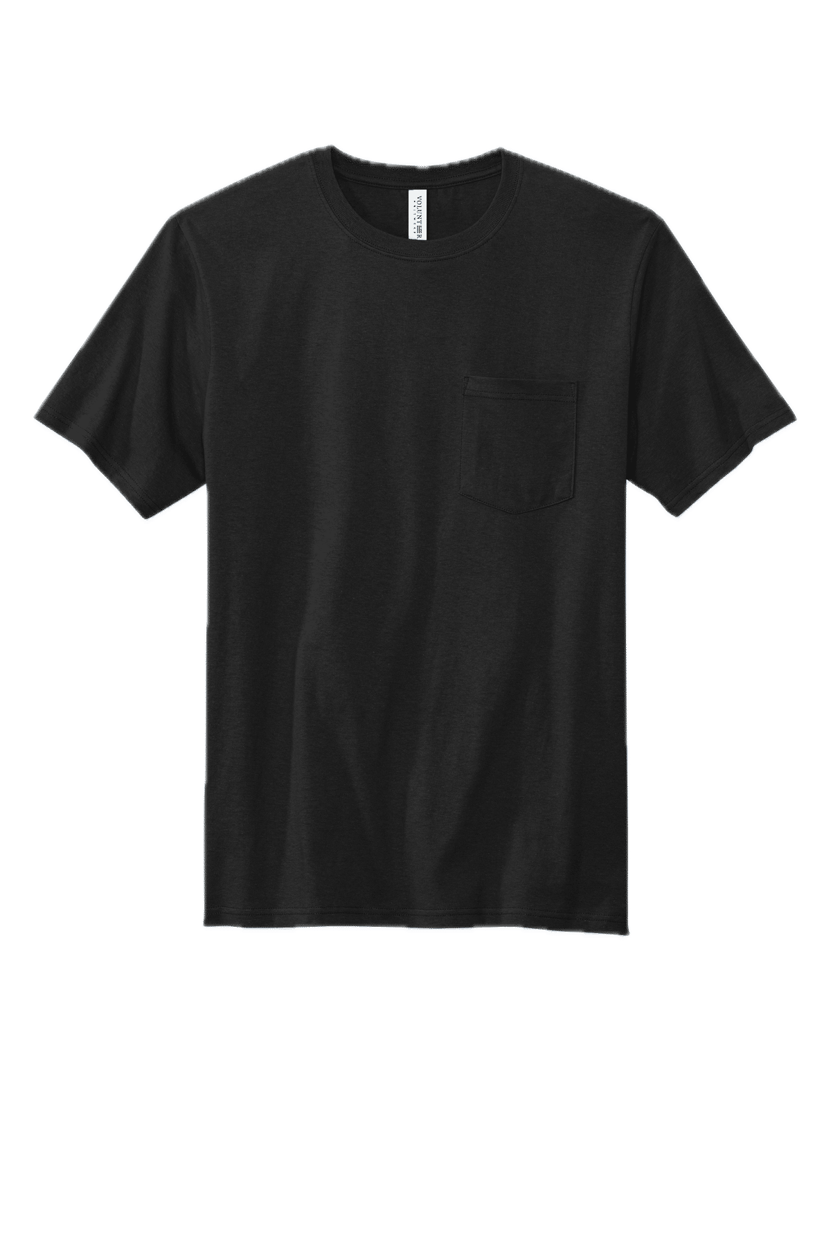 Volunteer Knitwear All American Pocket Tee in Deep Black