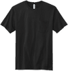Am image of a Custom Volunteer Knitwear All American Pocket Tee in Deep Black!