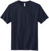 Am image of a Custom Volunteer Knitwear All American Pocket Tee in Strong Navy!
