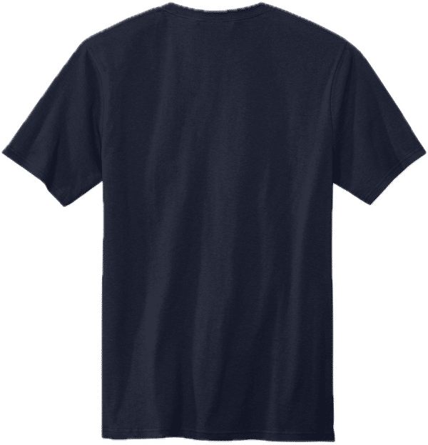 Am image of a Custom Volunteer Knitwear All American Pocket Tee in Strong Navy!