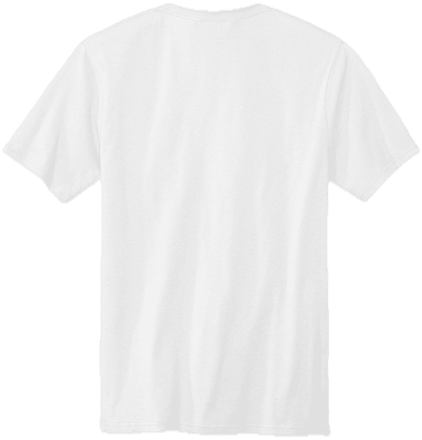 Am image of a Custom Volunteer Knitwear All American Pocket Tee in White!