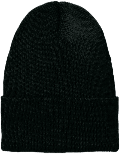 Am image of a Custom Volunteer Knitwear Chore Beanie in Black!