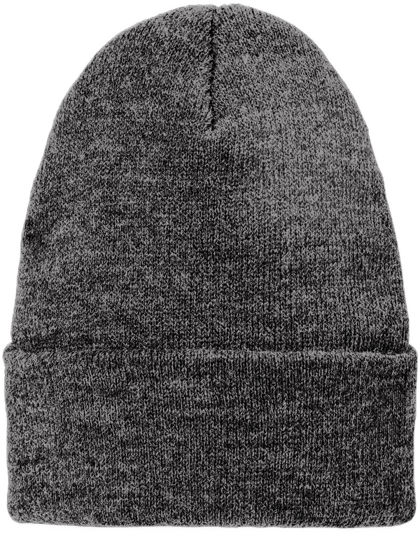 Am image of a Custom Volunteer Knitwear Chore Beanie in Dark Heather Grey!
