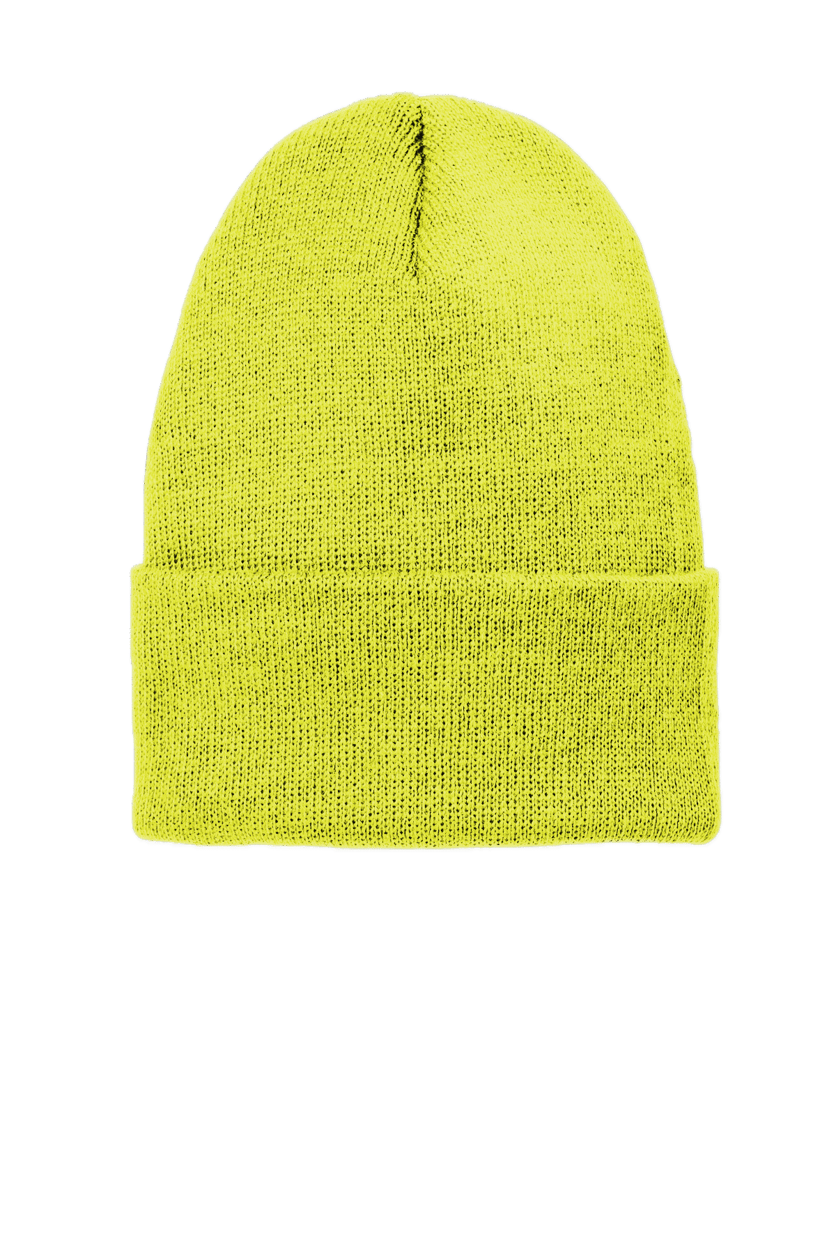 Volunteer Knitwear Chore Beanie in Neon Yellow