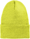 Am image of a Custom Volunteer Knitwear Chore Beanie in Neon Yellow!