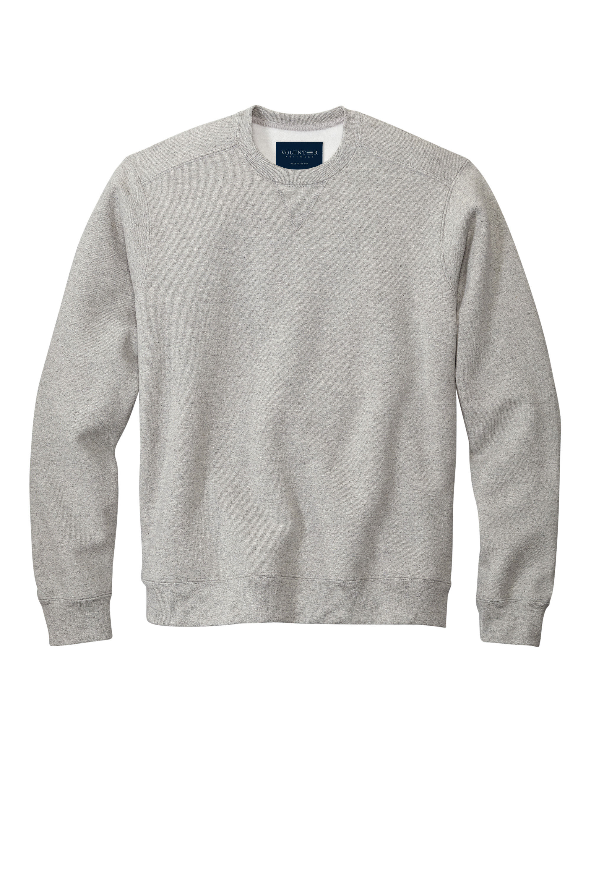 Volunteer Knitwear Chore Fleece Crewneck in Heather Grey