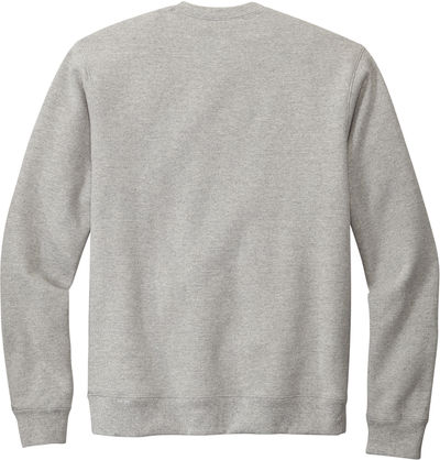 Am image of a Custom Volunteer Knitwear Chore Fleece Crewneck in Heather Grey!