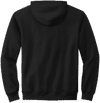 Am image of a Custom Volunteer Knitwear Chore Fleece Full Zip Hoodie in Deep Black!