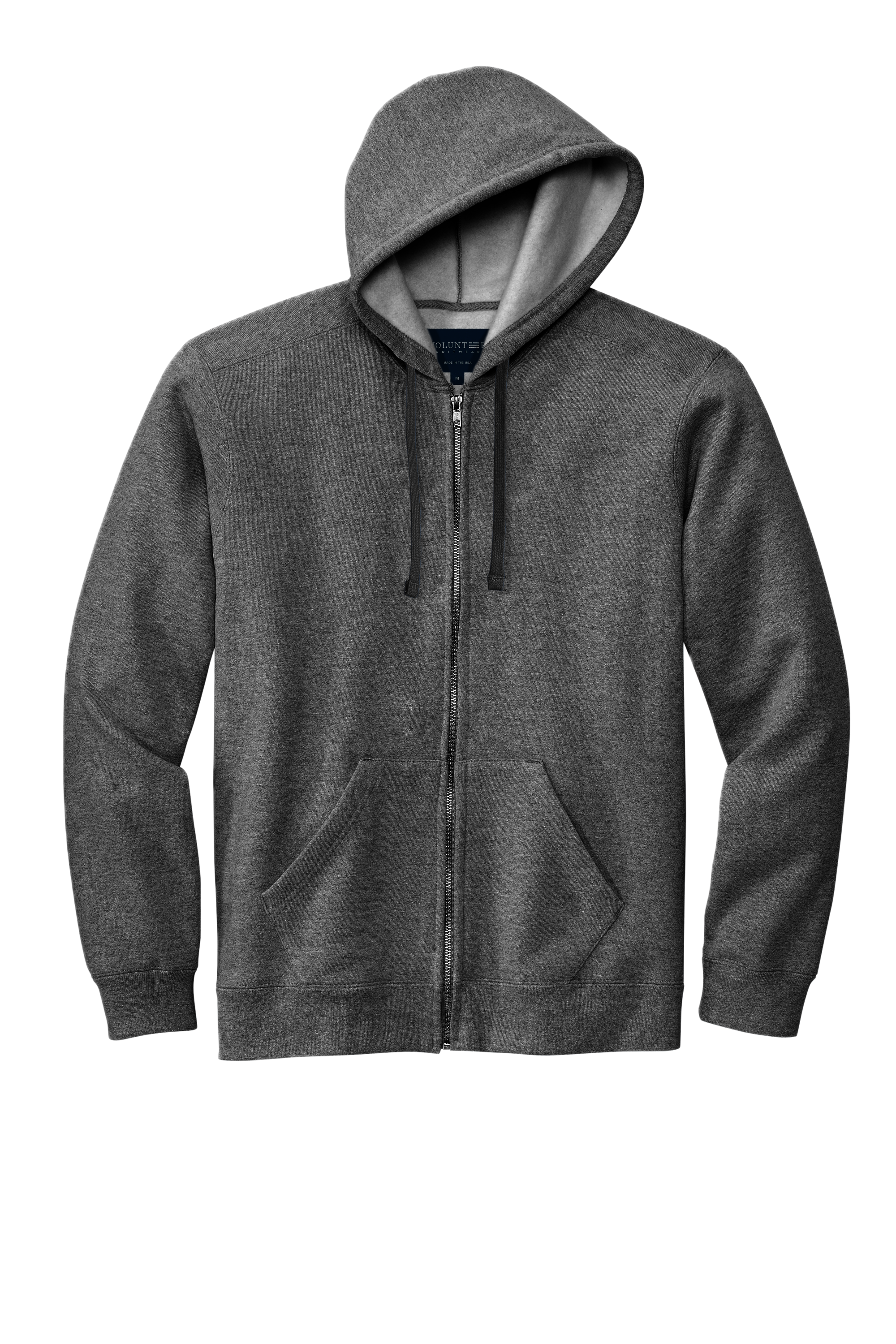 Volunteer Knitwear Chore Fleece Pullover Hoodie in Charcoal Heather