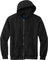 Am image of a Custom Volunteer Knitwear Chore Fleece Pullover Hoodie in Deep Black!