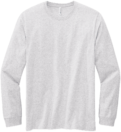 Am image of a Custom Volunteer Knitwear Chore Long Sleeve Tee in Athletic Heather!