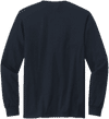 Am image of a Custom Volunteer Knitwear Chore Long Sleeve Tee in Strong Navy!