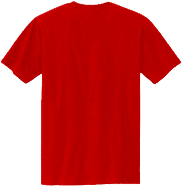Am image of a Custom Volunteer Knitwear Chore Tee in Flag Red!
