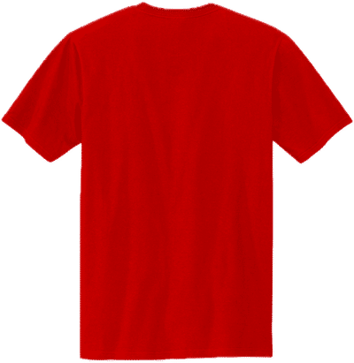 Am image of a Custom Volunteer Knitwear Chore Tee in Flag Red!
