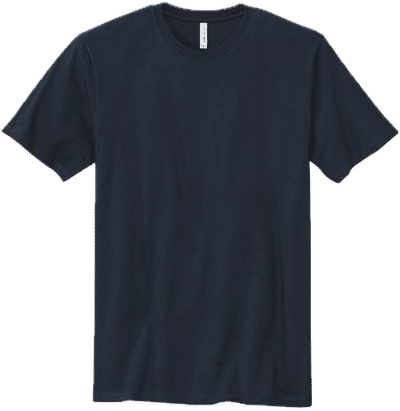 Am image of a Custom Volunteer Knitwear Chore Tee in Strong Navy!