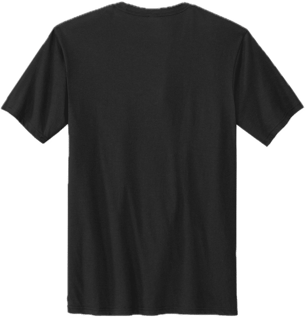 Am image of a Custom Volunteer Knitwear Tri Tee in Deep Black solid!