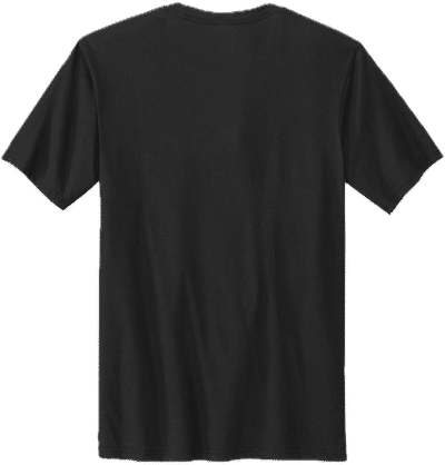 Am image of a Custom Volunteer Knitwear Tri Tee in Deep Black solid!