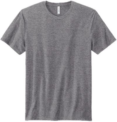 Am image of a Custom Volunteer Knitwear Tri Tee in Grey Heather!