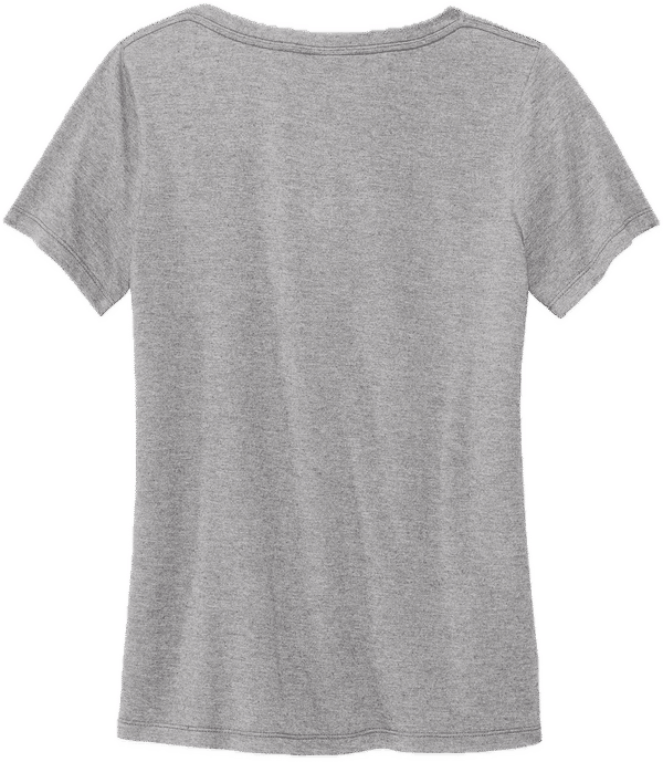 Am image of a Custom Volunteer Knitwear Womens Daily V Neck Tee in Athletic Heather!