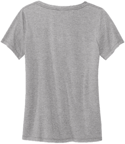 Am image of a Custom Volunteer Knitwear Womens Daily V Neck Tee in Athletic Heather!