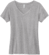 Am image of a Custom Volunteer Knitwear Womens Daily V Neck Tee in Athletic Heather!