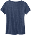 Am image of a Custom Volunteer Knitwear Womens Daily V Neck Tee in Heather Navy!
