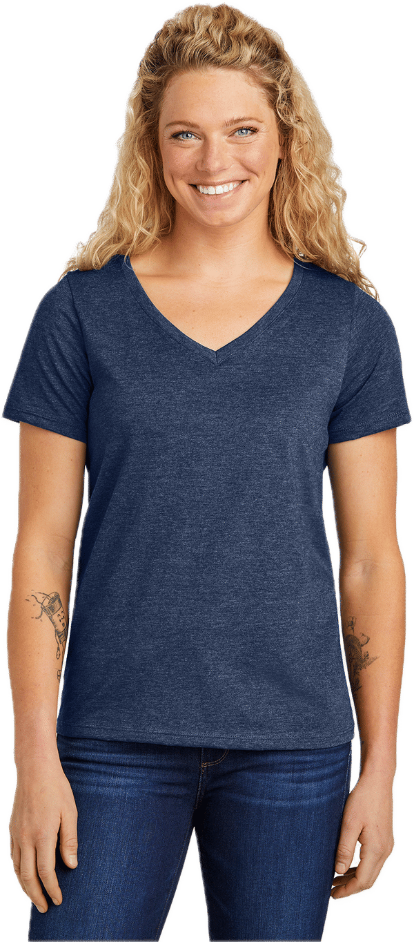 An image of a Custom Volunteer Knitwear Womens Daily V Neck Tee!