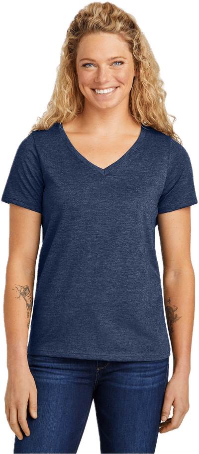 An image of a Custom Volunteer Knitwear Womens Daily V Neck Tee!