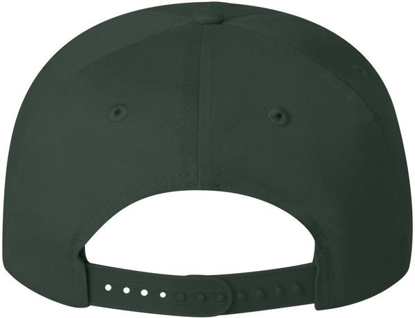 Am image of a Custom Valucap Five Panel Cap in Forest!
