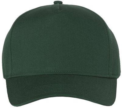 Am image of a Custom Valucap Five Panel Cap in Forest!
