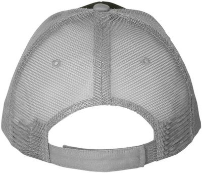 Am image of a Custom Valucap SandwichTrucker Cap in Black/Grey!