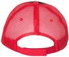 Am image of a Custom Valucap SandwichTrucker Cap in Black/Red!