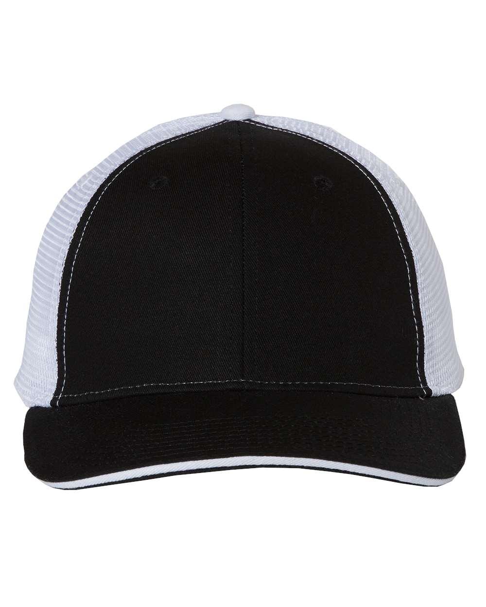 Valucap SandwichTrucker Cap in Black/White